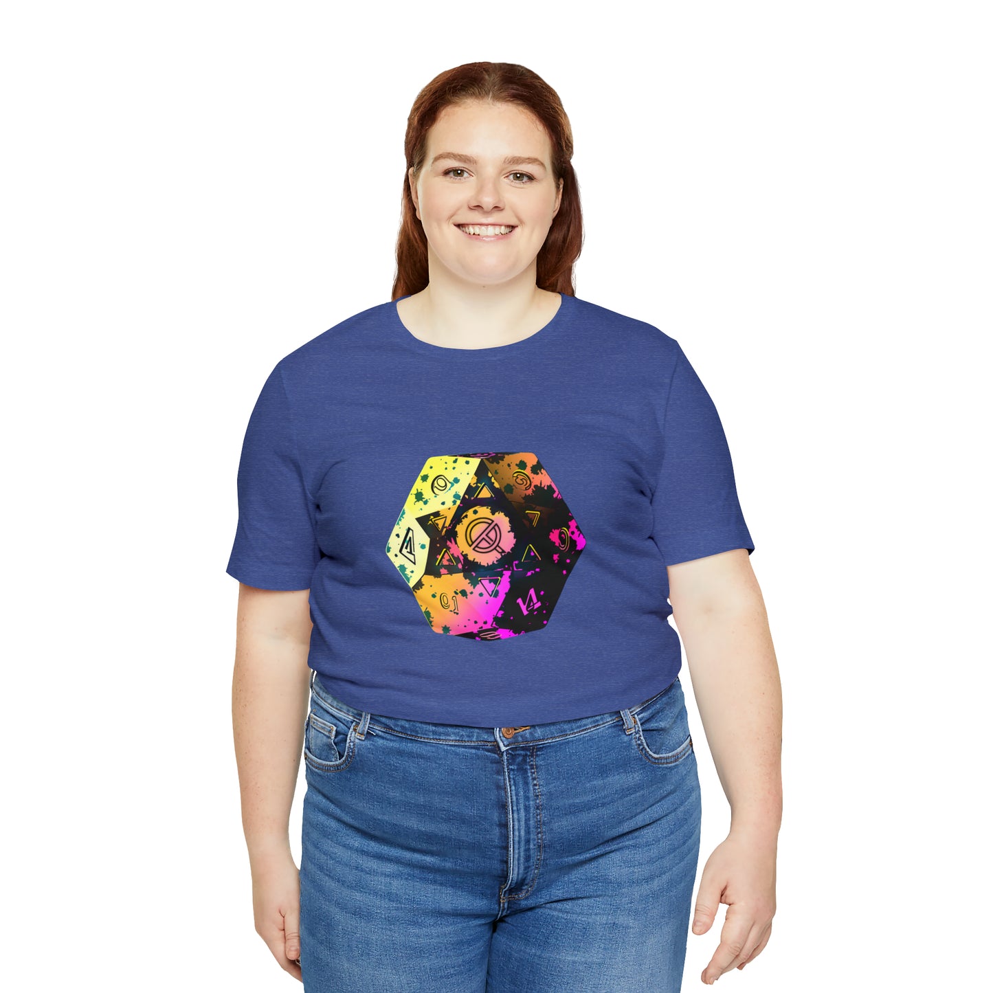 heather-true-royal-quest-thread-tee-shirt-with-large-neon-d20-dice-on-center