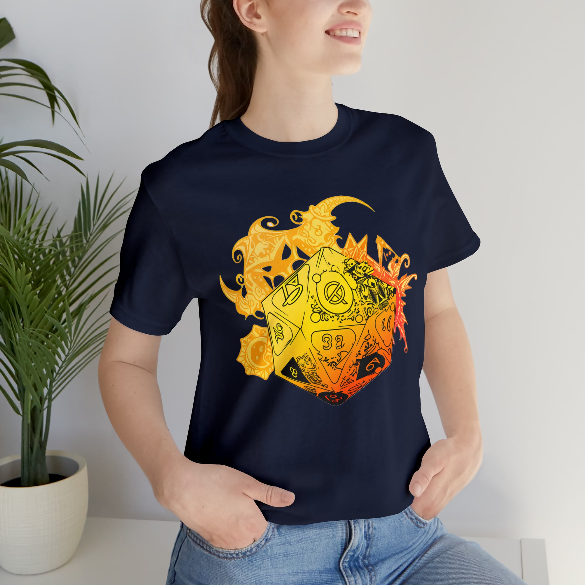 navy-quest-thread-tee-shirt-with-large-yellow-dragon-dice-on-center-of-shirt