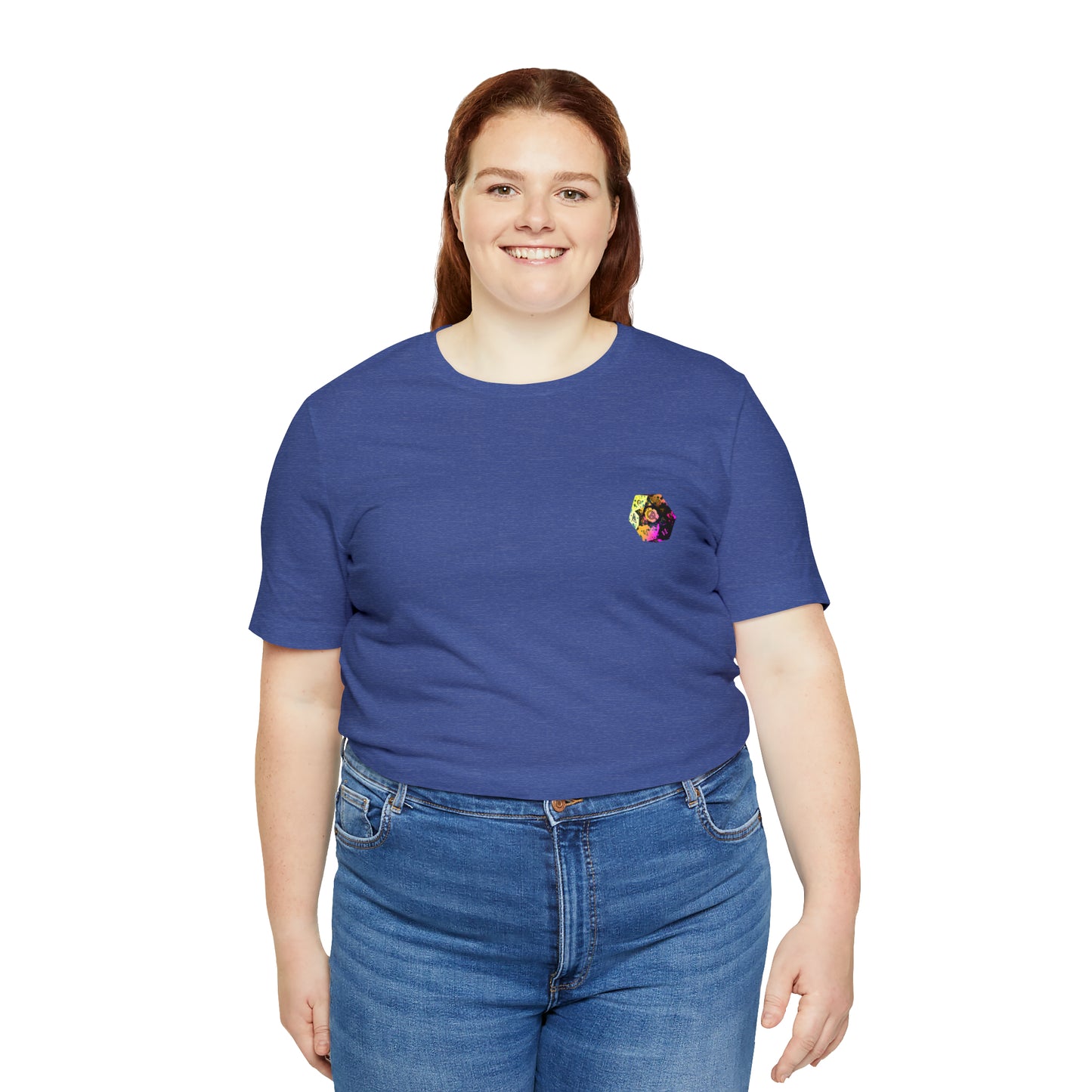 heather-true-royal-quest-thread-tee-shirt-with-small-neon-splatter-d20-dice-on-left-chest