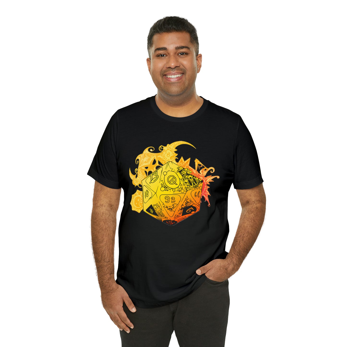 black-quest-thread-tee-shirt-with-large-yellow-dragon-dice-on-center-of-shirt