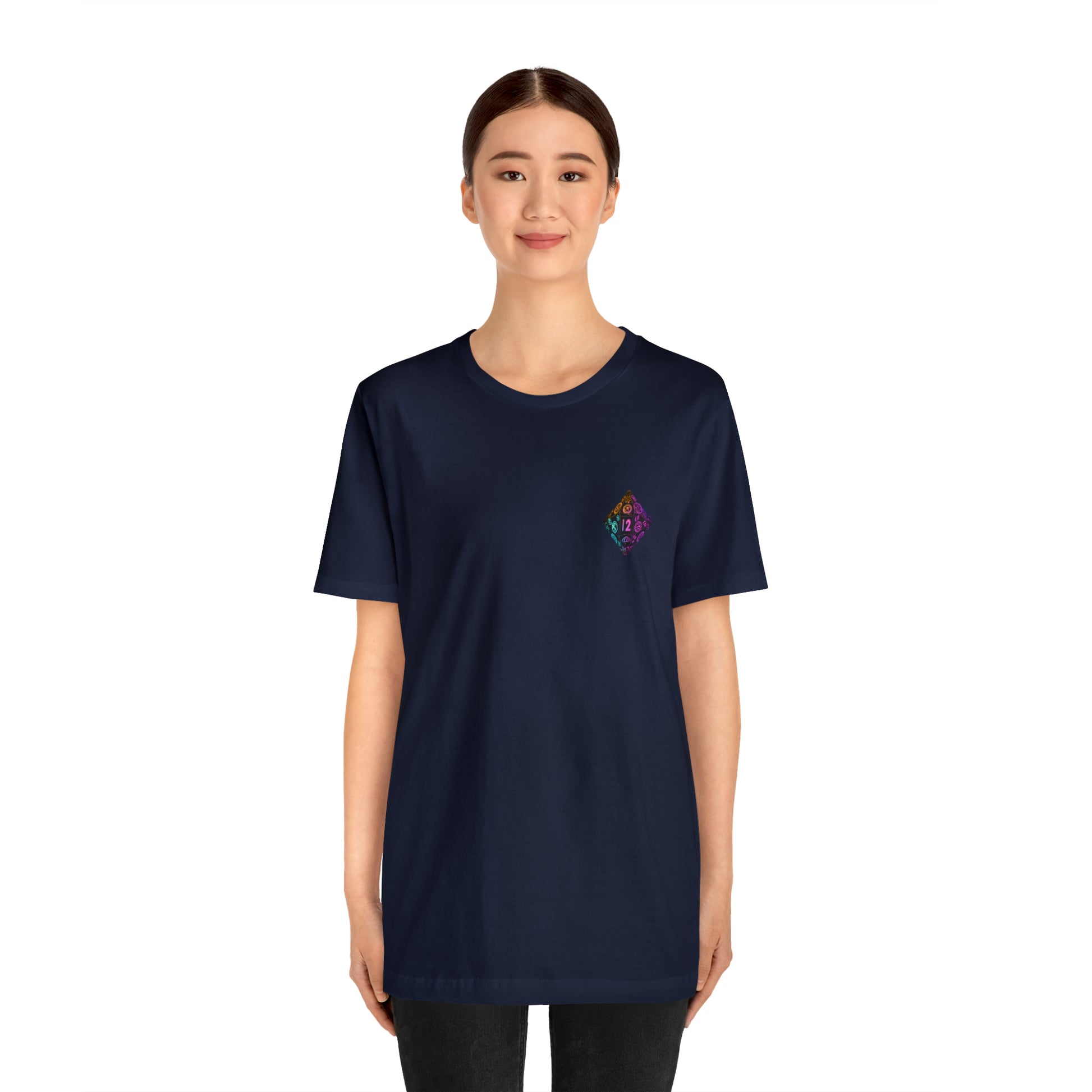 navy-quest-thread-tee-shirt-with-small-neon-diamond-dice-on-left-chest