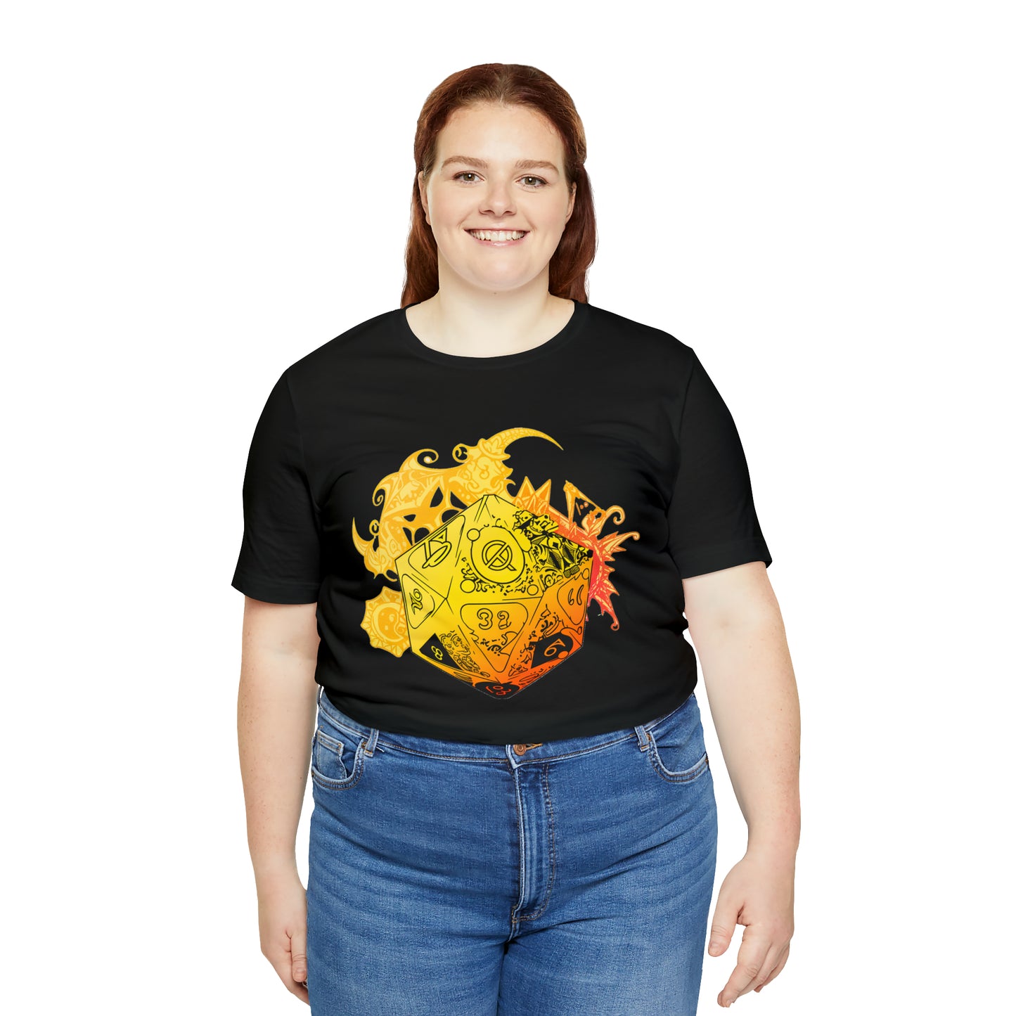 black-quest-thread-tee-shirt-with-large-yellow-dragon-dice-on-center-of-shirt