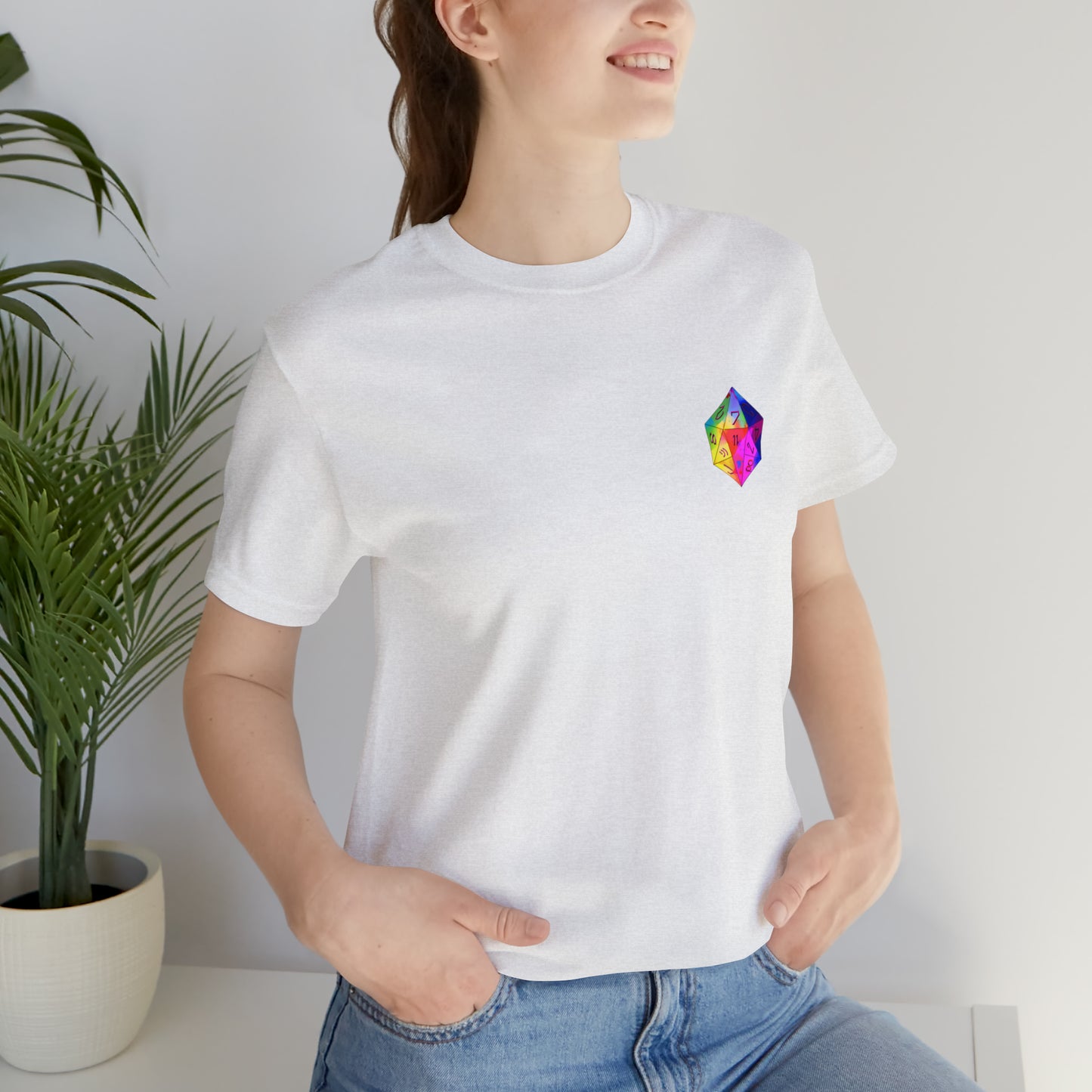 ash-quest-thread-tee-shirt-with-small-rainbow-dice-on-left-chest